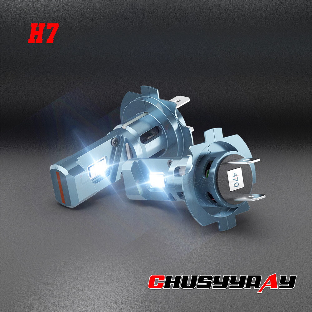 H7 LED Headlight Bulbs Kit High / Lo Beam 6500K Super Bright White Lights 2x