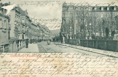 Ansichtskarte Heidelberg Neuenheim 1903 Brückenstrasse (Nr.777)