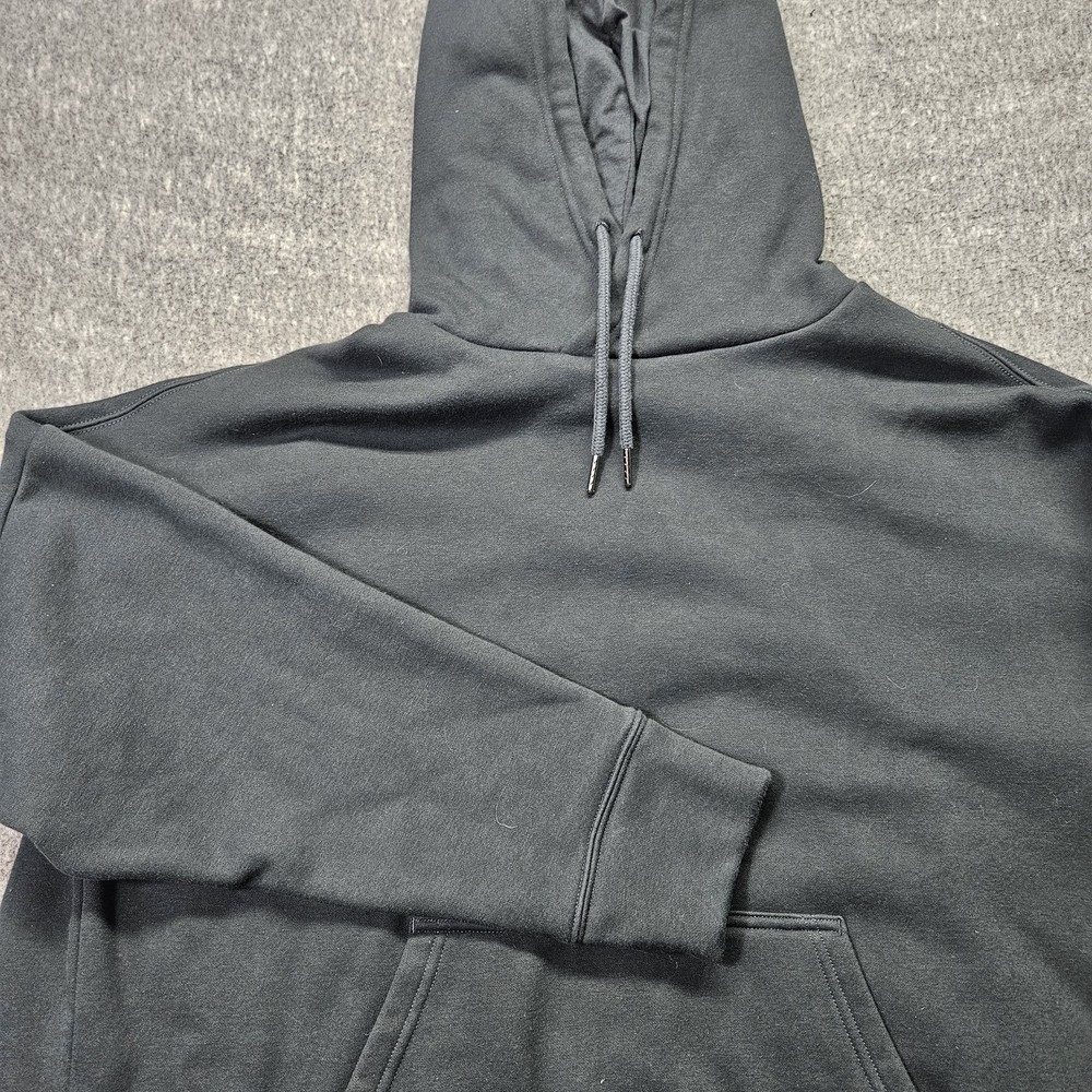Fabletics Black Fleur Eco-Conscious Open Back Oversize Hoodie Sweatshirt Size S