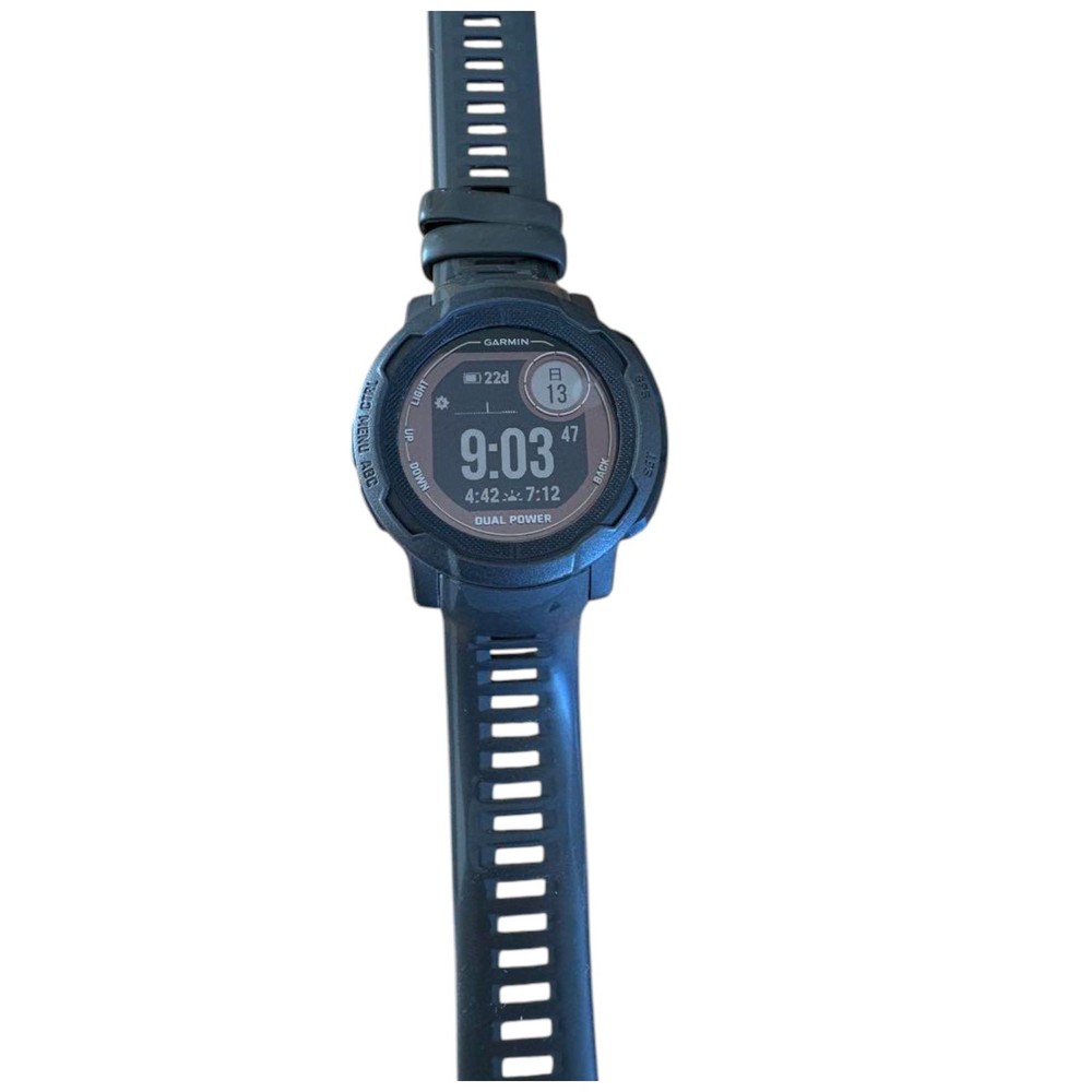 Garmin Instinct 2 Graphite GPS Watch Dual Power Used in Good Condition