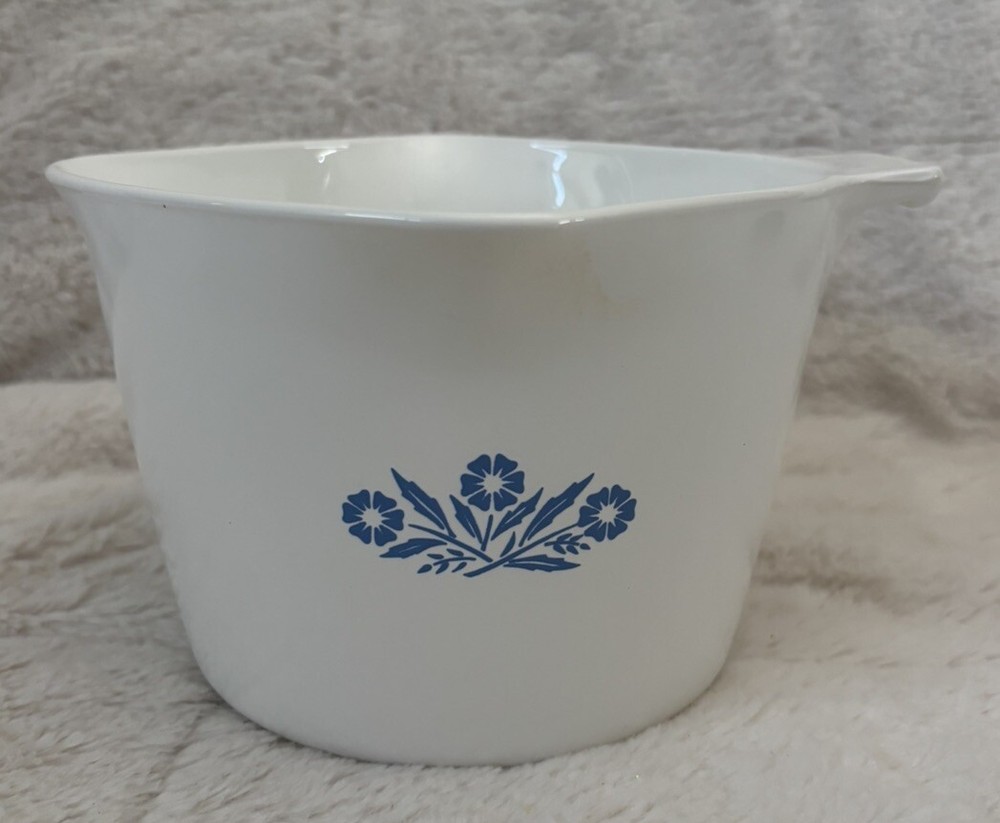 Vintage Corning Ware 1Qt/4Cup Saucemaker Blue Cornflower No Lid