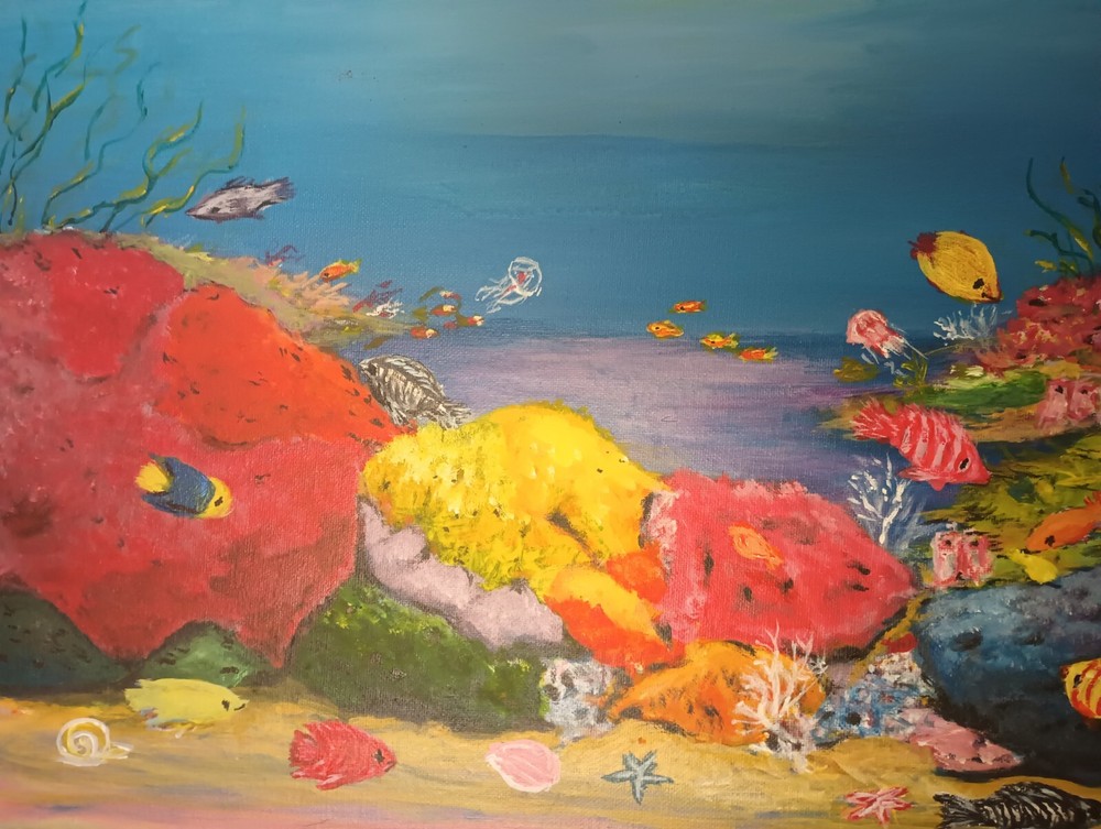 Painting Original Acrylic Painting Print on Photo Paper, Title,