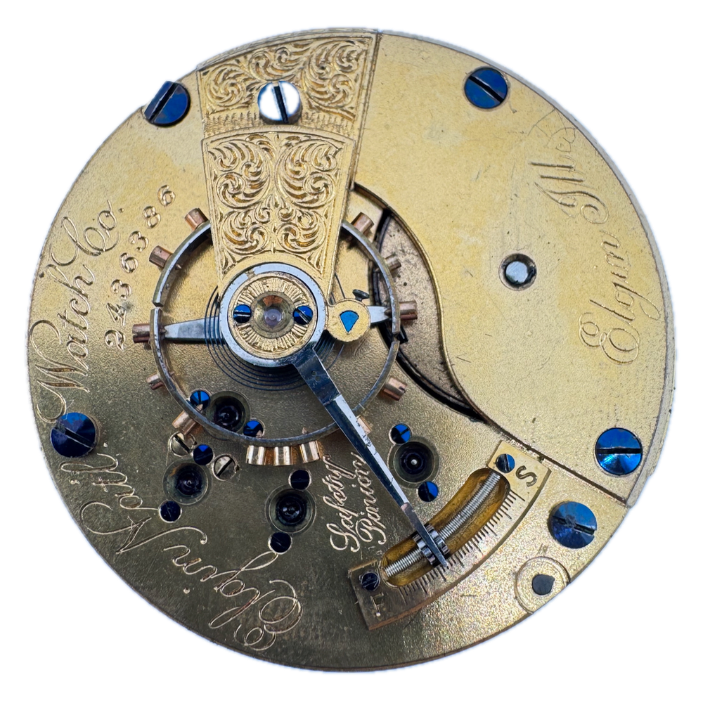 Antique 1887 Elgin 15 Jewel 18 Size Mechanical Pocket Watch Movement USA 75