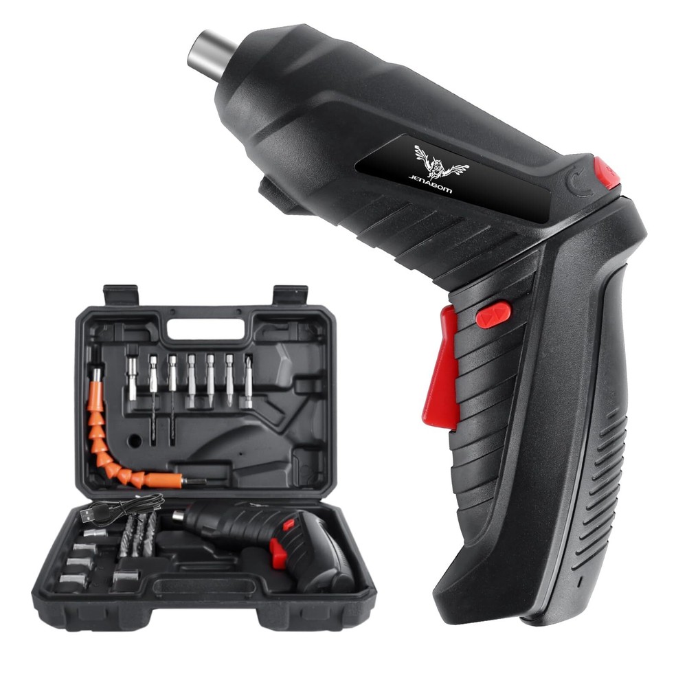 JENABOM 47-in-1 Cordless Rechargeable Electric Screwdriver Small Power Drill Set
