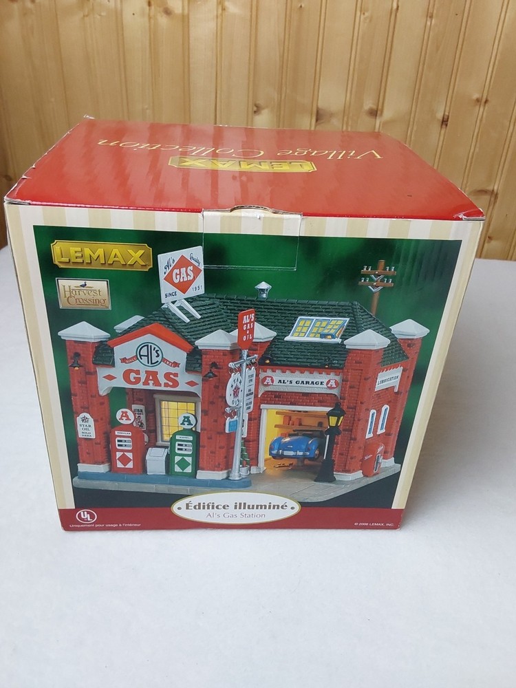 Lemax Harvest Crossing Lighted Building - Al's Gas Station (2006)