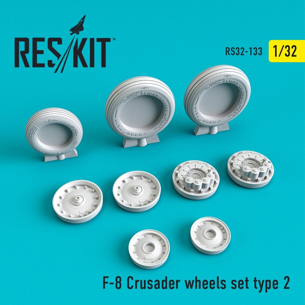 Vought F-8 Crusader Wheels Type 2 1:32 ResKit RS32-0133