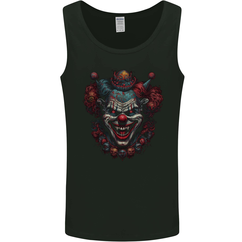 An Evil Clown Halloween Horror Vampire Mens Vest Tank Top