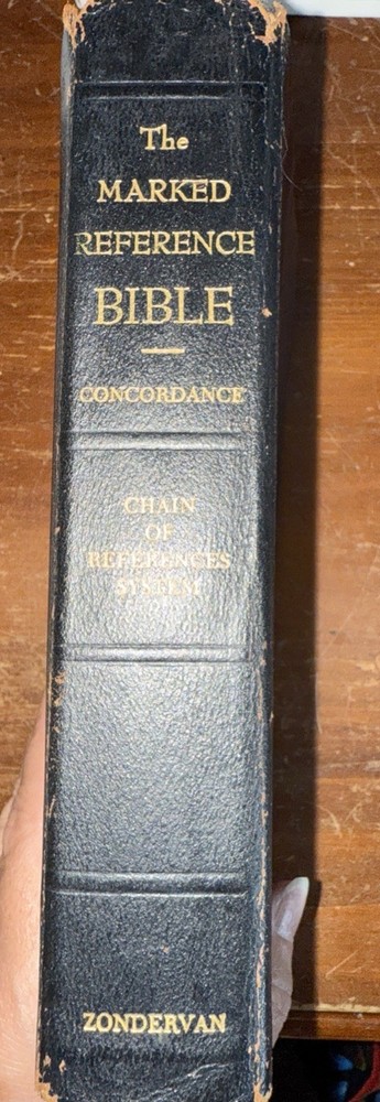 The Marked Reference Bible with Concordance Chain System by Zondervan 1966