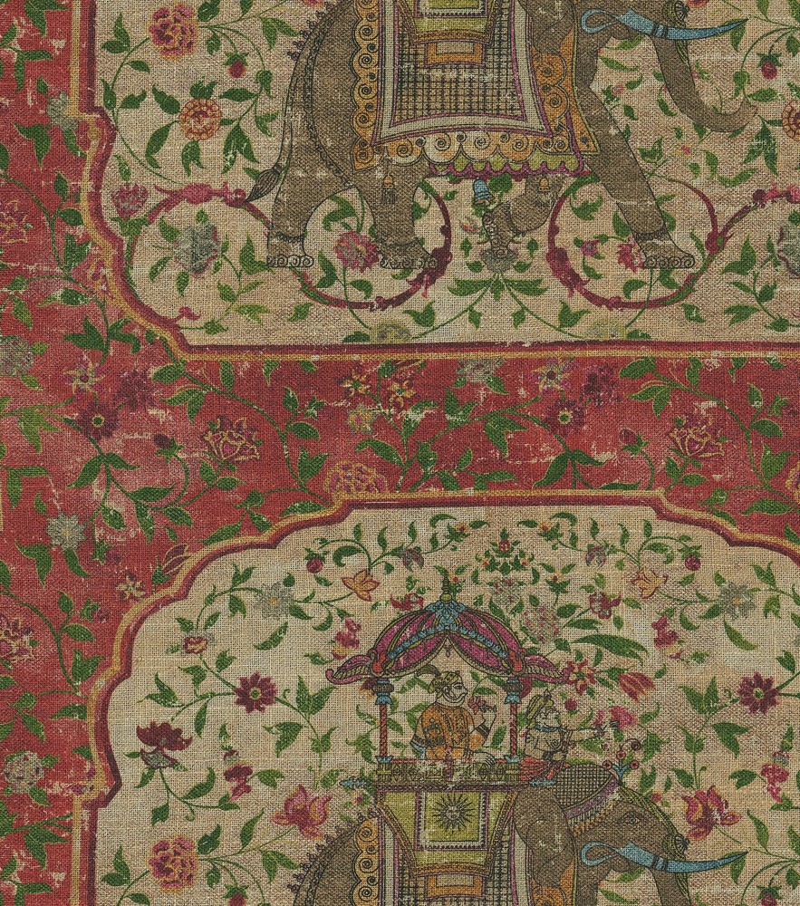 Ruby Floral Animal Print Fabric for Vibrant DIY Projects