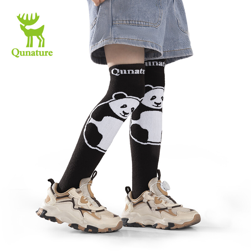 Qunature Ski Socks Boys Girls Winter Sports Stockings Kids Snowboarding Socks