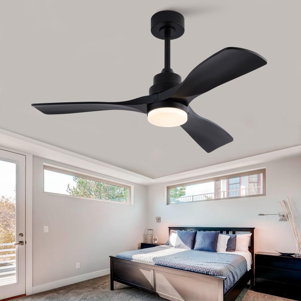 Ceiling Fan with Lights Remote 3 Blade Modern Noiseless Reversible DC Motor