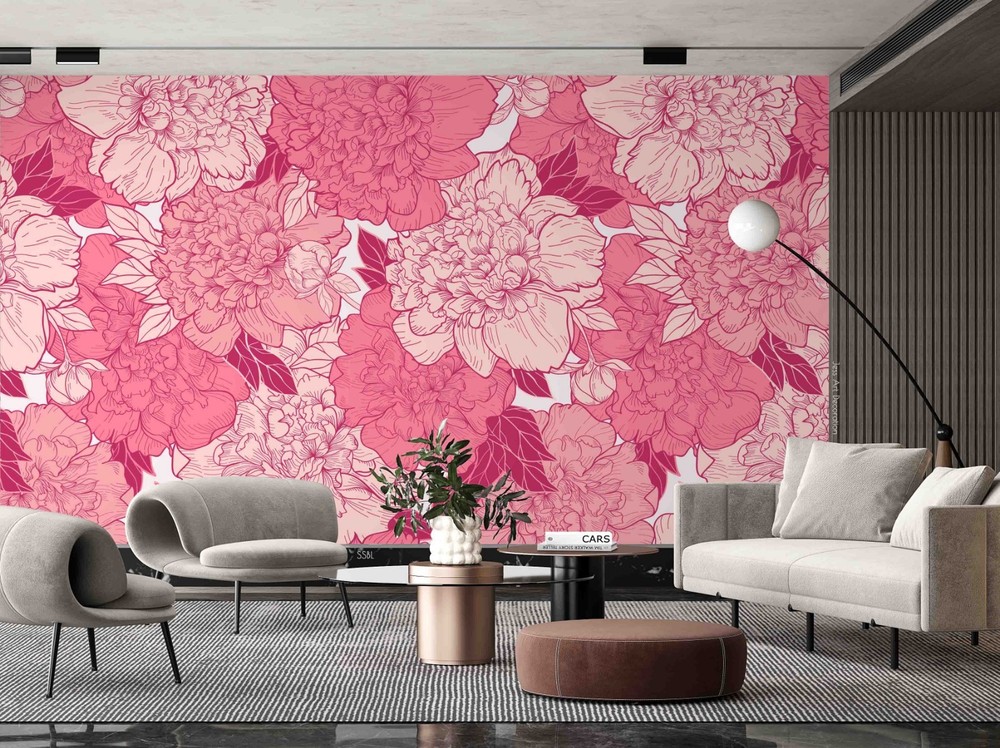 3D Baroque Style Flowers Pattern Wall Murals Wallpaper Murals Wall Sticker 40