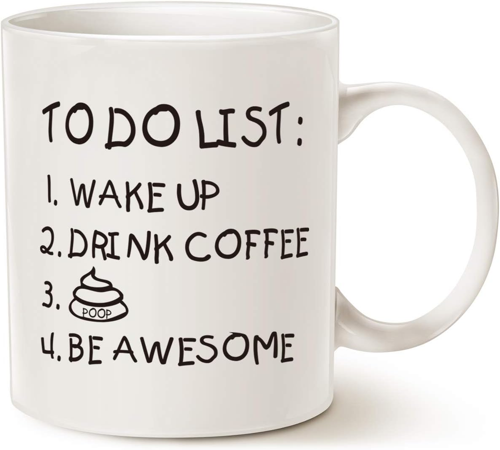 Fathers Day Funny Quote Coffee Mug for Husband, Friend Gifts, to Do List-image