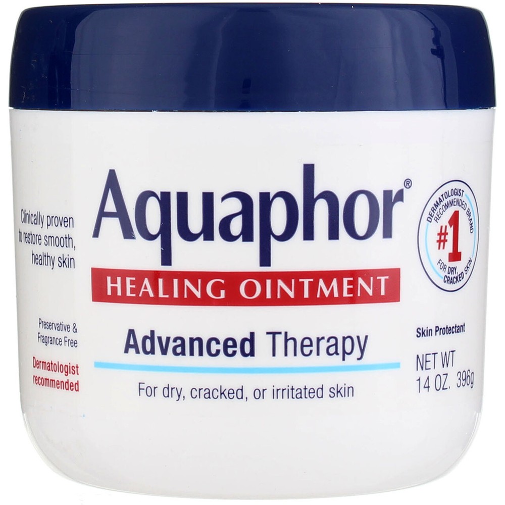 3-Pack Aquaphor Healing Ointment Advanced Therapy Skin Protectant Jar Unscented