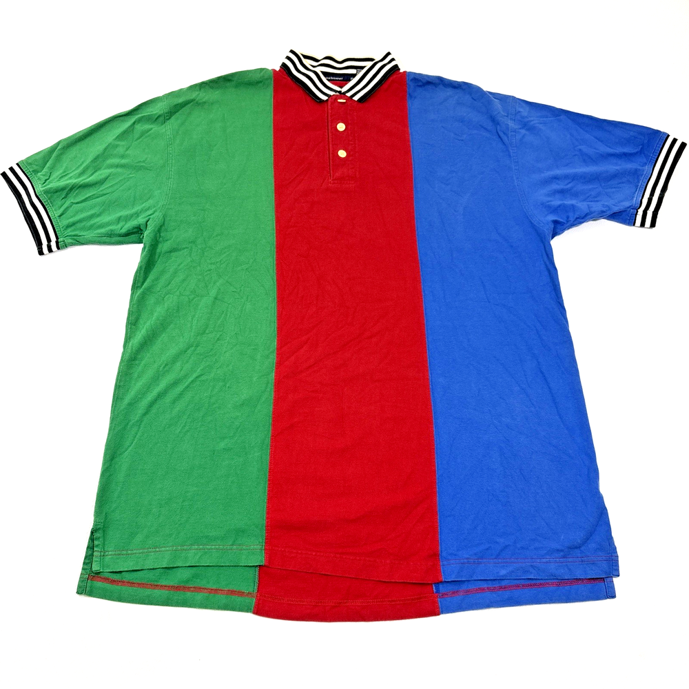 Vintage 90s Payne Stewart Golf Polo Men’s L Color Block Baggy Preppy Collar Golf
