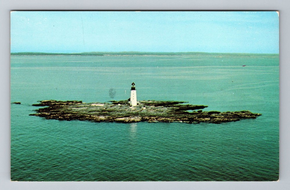 Halfway Rock ME-Maine, Halfway Rock Lighthouse, Vintage Postcard
