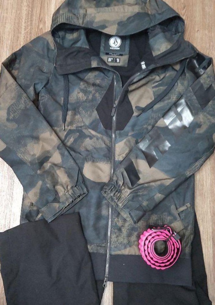 Volcom Snowboard Jacket Mens Size S Camo