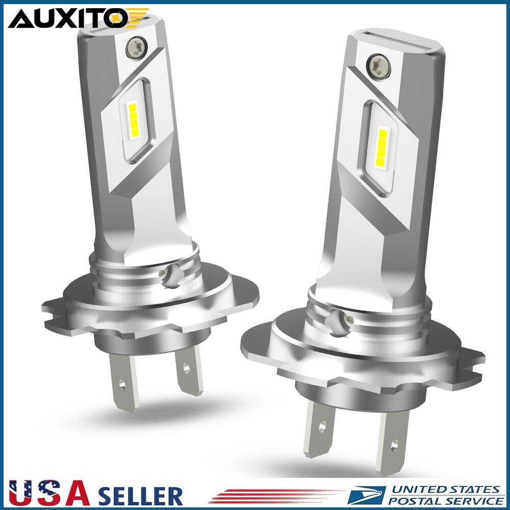 CANBUS H7 LED Headlight Super Bright Bulbs Kit White 22000LM Hi/Low Beam 6500K