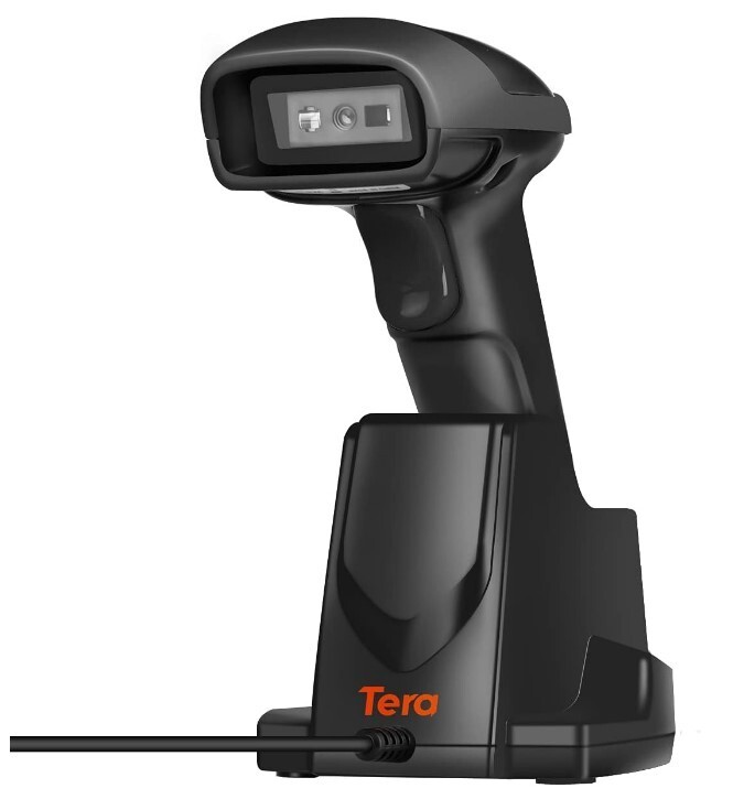 Wireless 1D 2D QR Barcode Scanner with USB Charging Base Code Reader