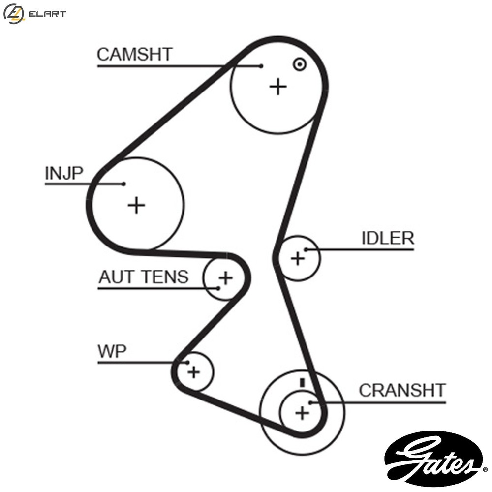 TIMING BELT 5589XS FOR SUZUKI CITROEN 8HY 1.4L 4cyl AERIO8HY 1.4L 4cyl C3 I