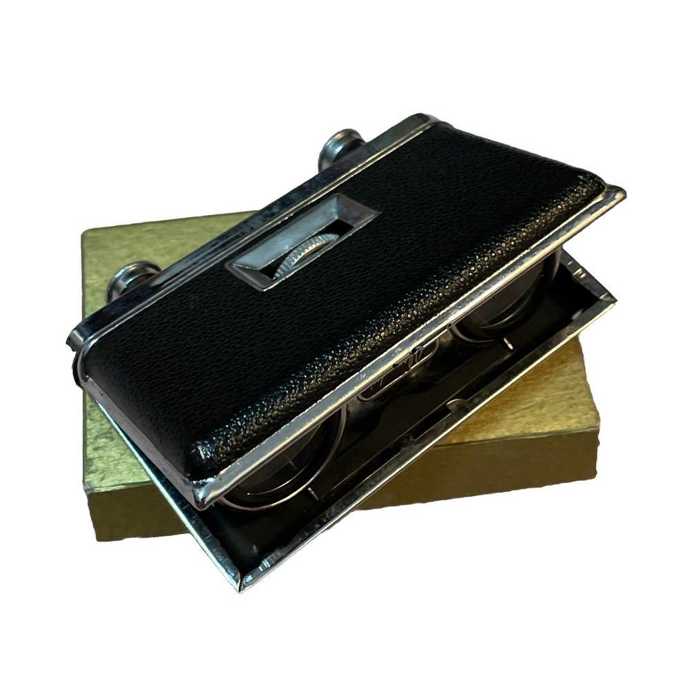 Vintage Opera Glasses Alexander’s Binoculars Adjustable Folding Black Compact