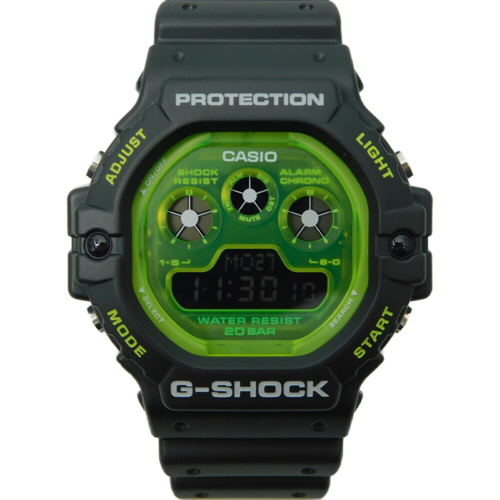 Used Casio G-Shock DW-5900Ts-1Jf Quartz Digital Rubber Belt Green Black
