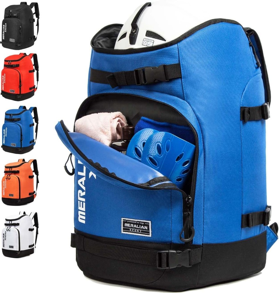 50L Waterproof Ski Boot Travel Backpack in Blue-02, One Size Fits All