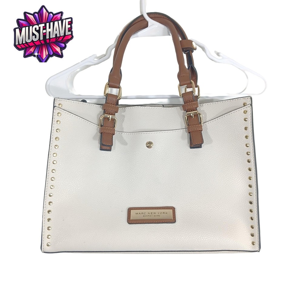 Marc New York 2-in-1 Tote Bag with Wristlet & Gold Stud Accents