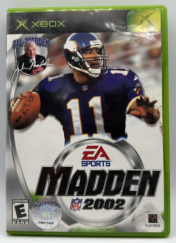 Madden 2002 XBOX EA Sports NFL Rated E Free Shipping W/Manual  2001