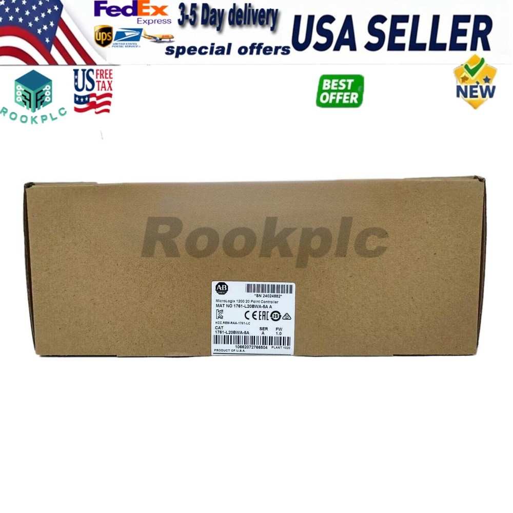 1761-L20BWA-5A Controller 1761L20BWA5A NEW Sealed in Box US Free Tax