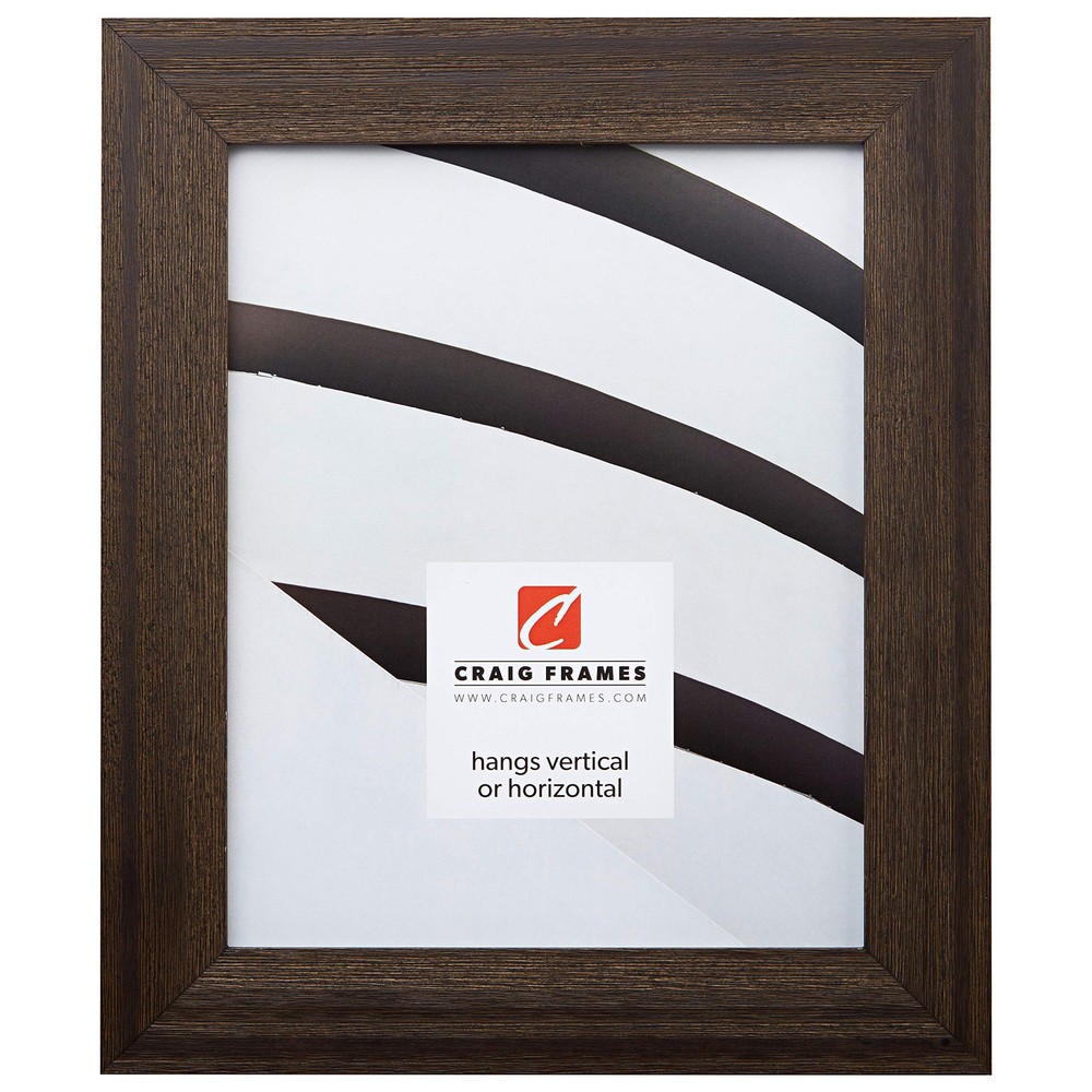 1.5-Inch Wide 11x14 Driftwood Brown Picture Frame Wood Grain Finish