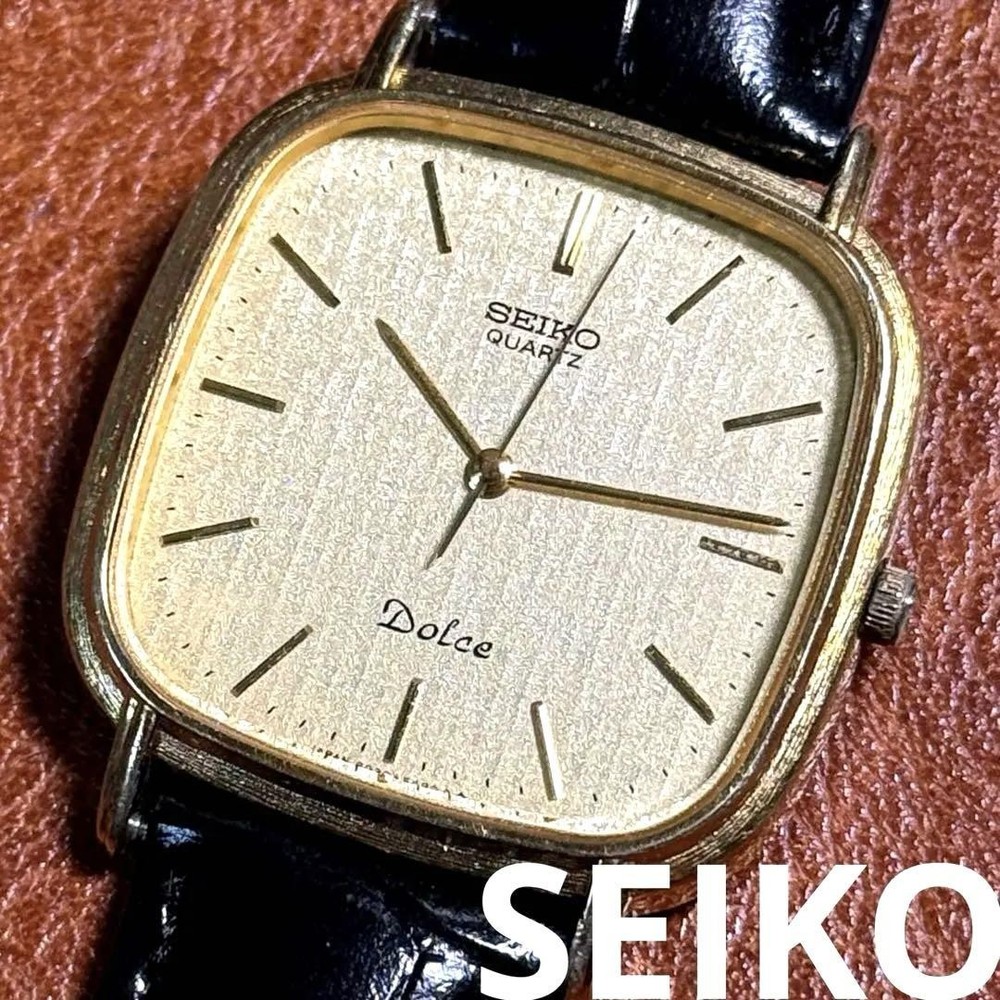 Vintage Seiko Dolce Square80 A12 Rare Operating Watch