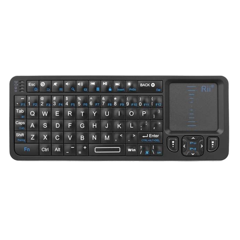 Backlit Bluetooth Keyboard with IR Learning and 2.4G Portable Design