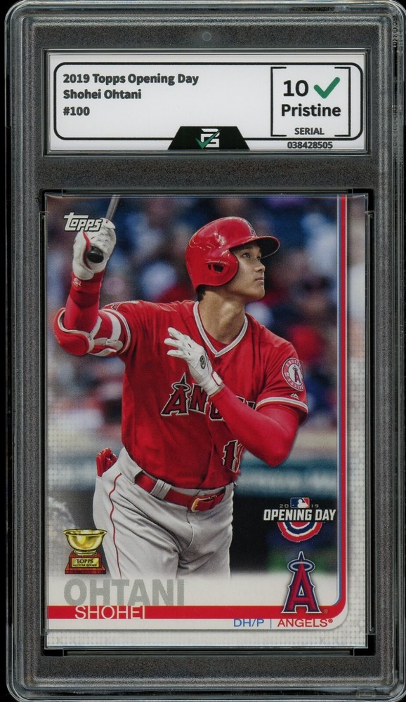 2019 Topps Opening Day #100 Shohei Ohtani PRIME GRADED 10 GEM Mint-image