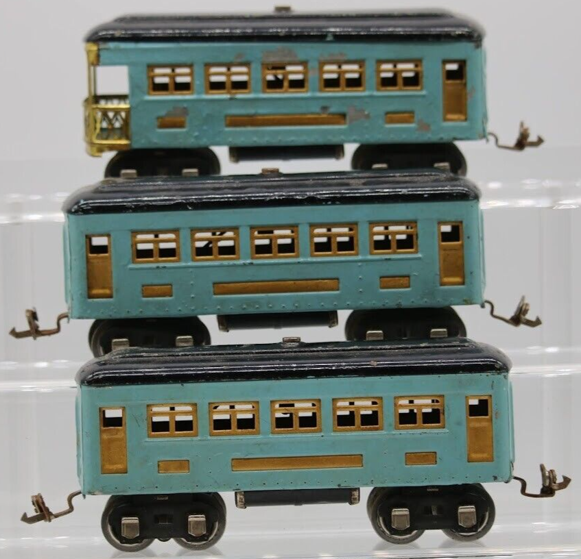 Lionel 1:48 Custom Painted Prewar O Gauge #629 Pullman & #630 Observation Cars