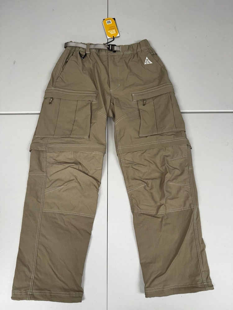 Nike ACG Smith Summit Convertible Cargo Pants Khaki Mens Size S FN0428-247