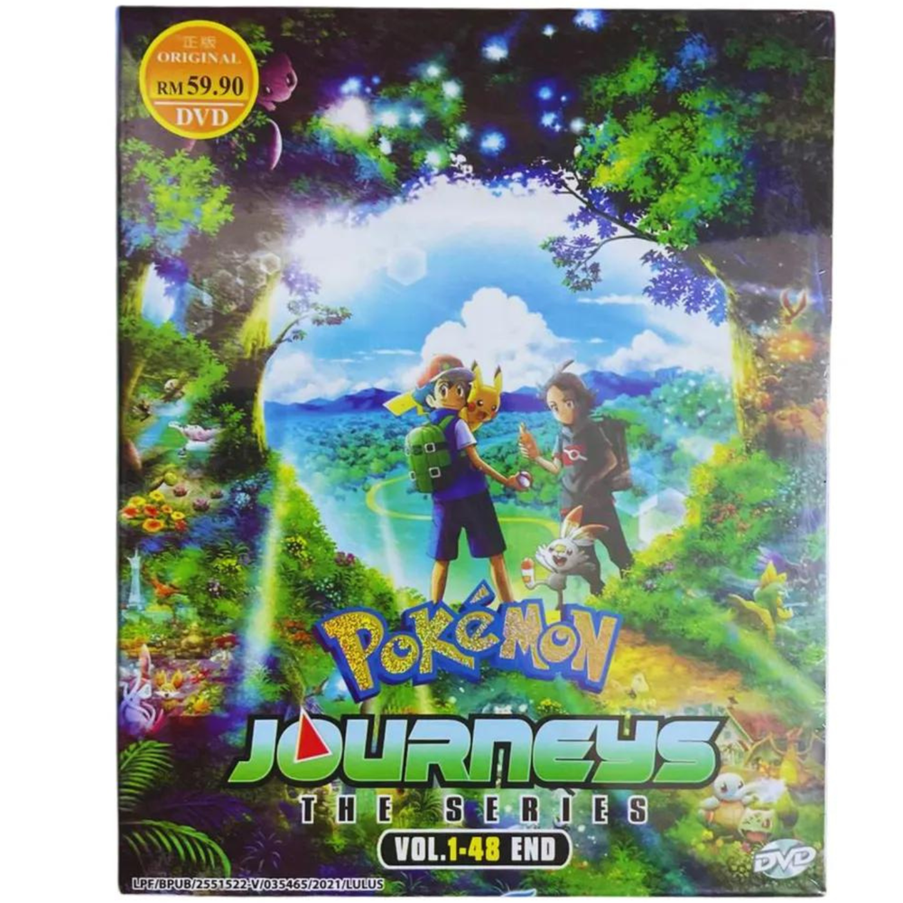 DVD Anime POKEMON Journeys The Series Complete (1-48 End) All Region English DUB