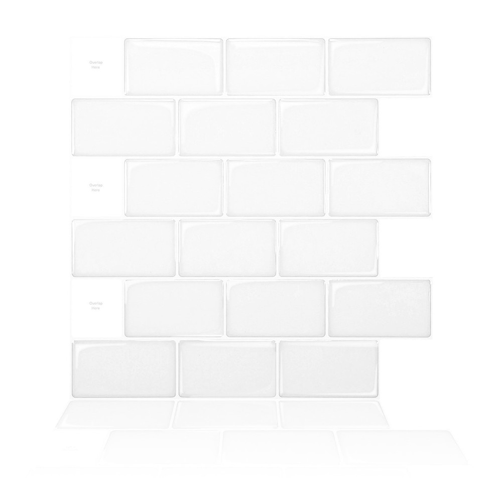 10-Sheet Peel & Stick Kitchen Backsplash Tile – Easy Install