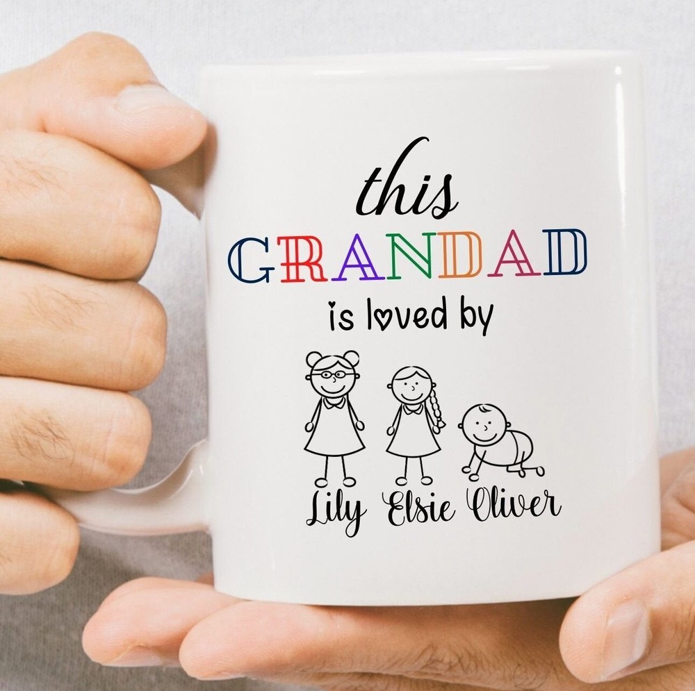 Custom Coffee Mug This Grandad Is Loved By Birthday Mug Gift Grandad Fathers Day