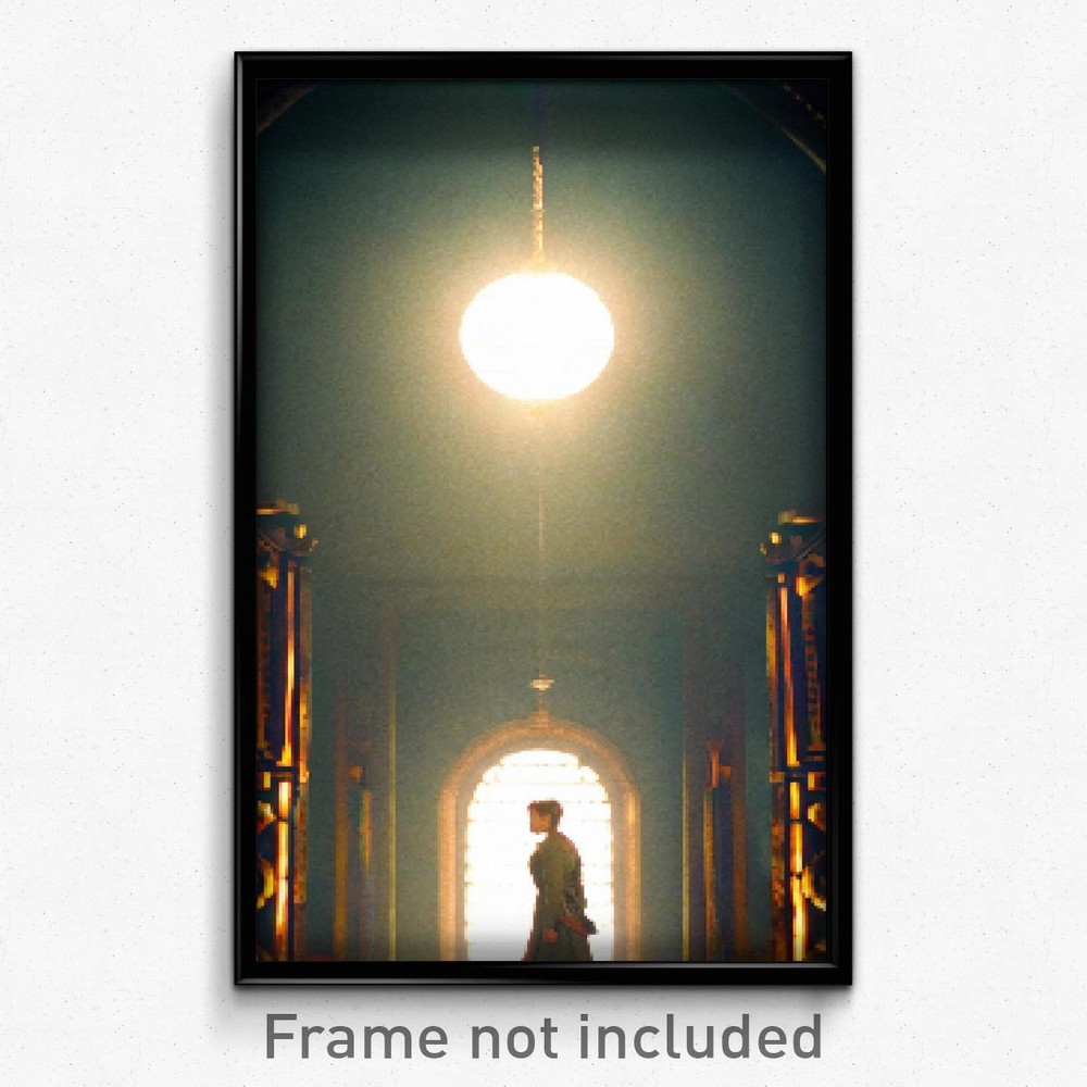 Vintage 8-Bit Psychedelic Video Game Pixel Art Poster - Authentic Treasury Style