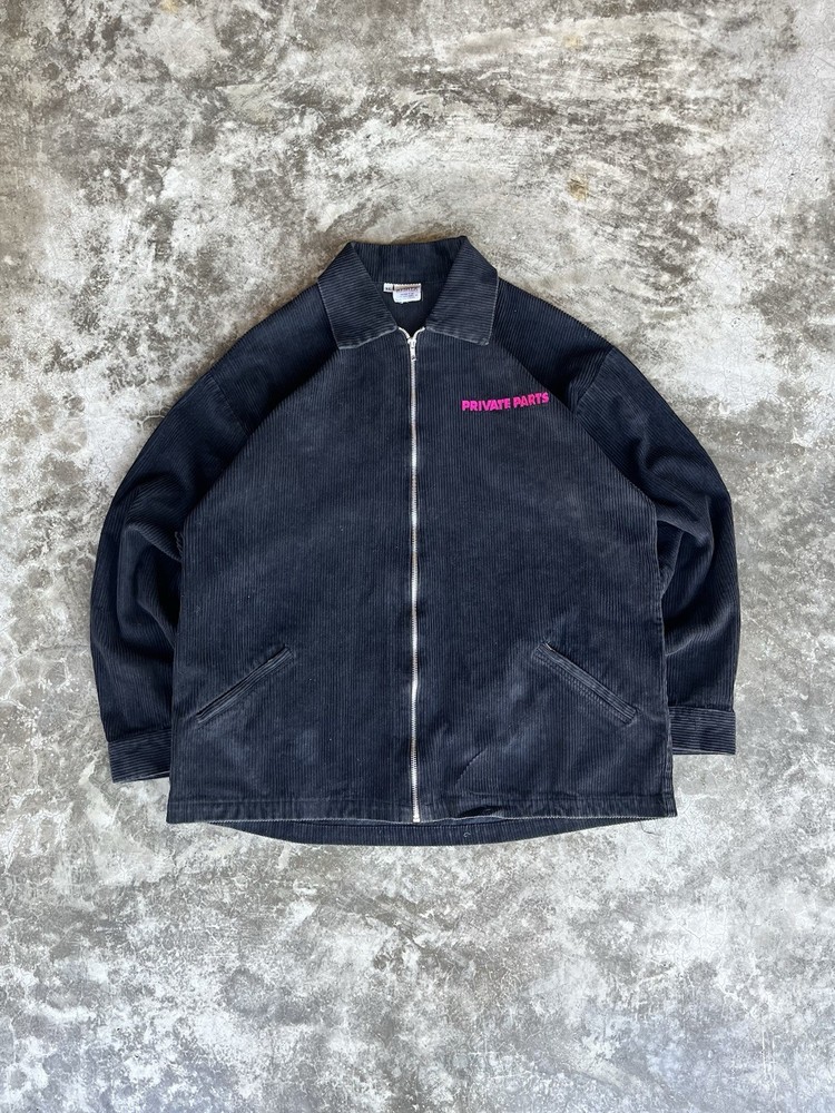 1997 Howard Stern Private Parts Corduroy Movie Zip-Up Jacket XL Rare Promo