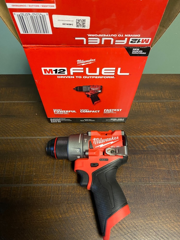 Milwaukee M12 FUEL 1/2 Inch Cordless Drill Driver Red Black 3403-20