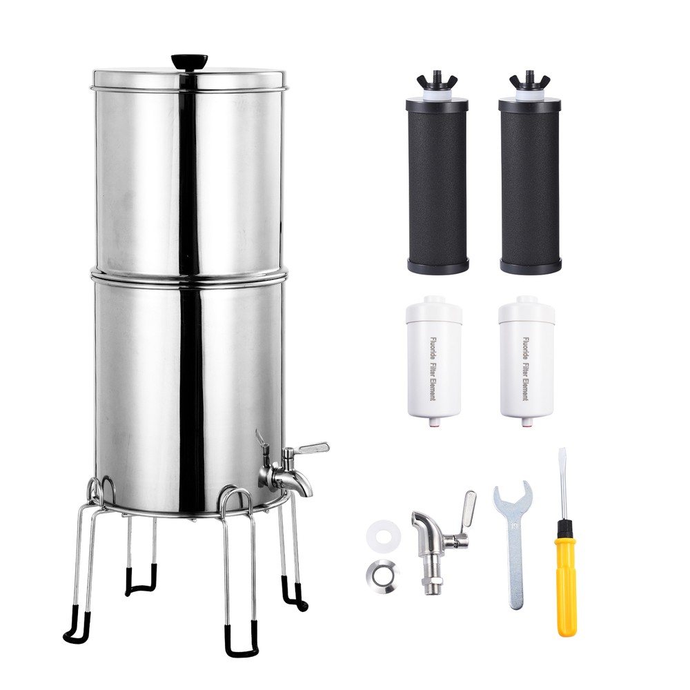 NewWaterdrop Gravity-fed Water Filter System,2.25-gallon Stainless-steel System