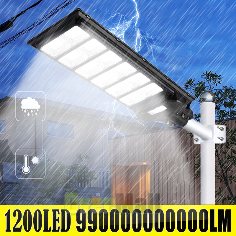 990000000 Lumen 1200W Solar Street Light for Outdoor Parking Lots and Roads