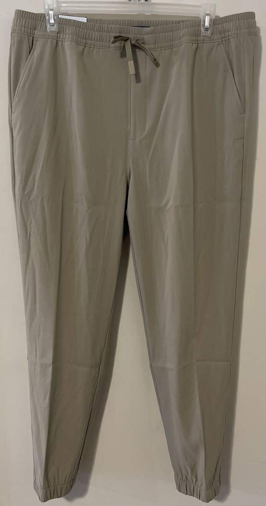 Apt 9 Mens Premier Flex Beige XL Performance Jogger Style Pants NWT! A4737