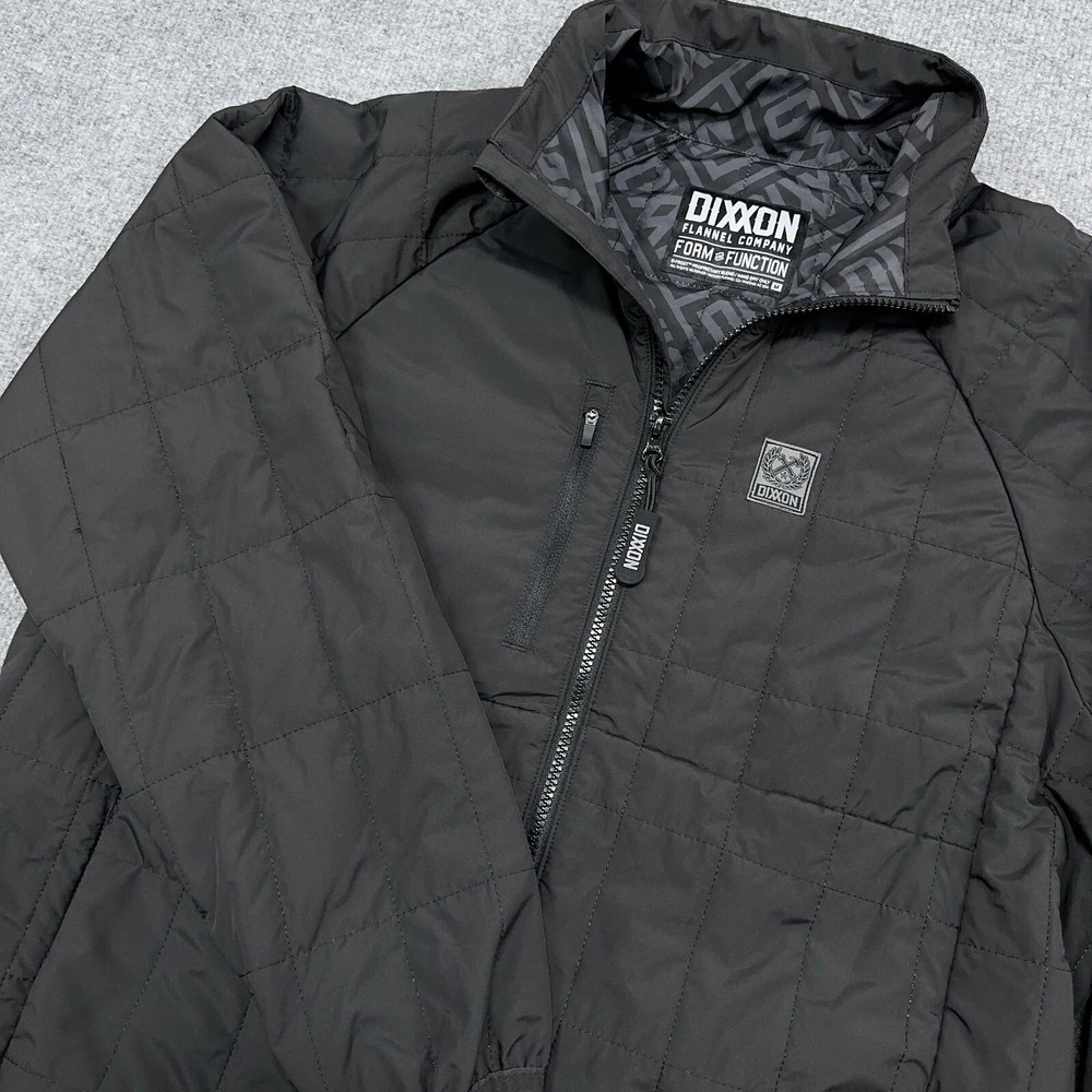 Dixxon Flannel Co Black Nomad Puffer Jacket Mens Medium Relaxed Fit Full Zip