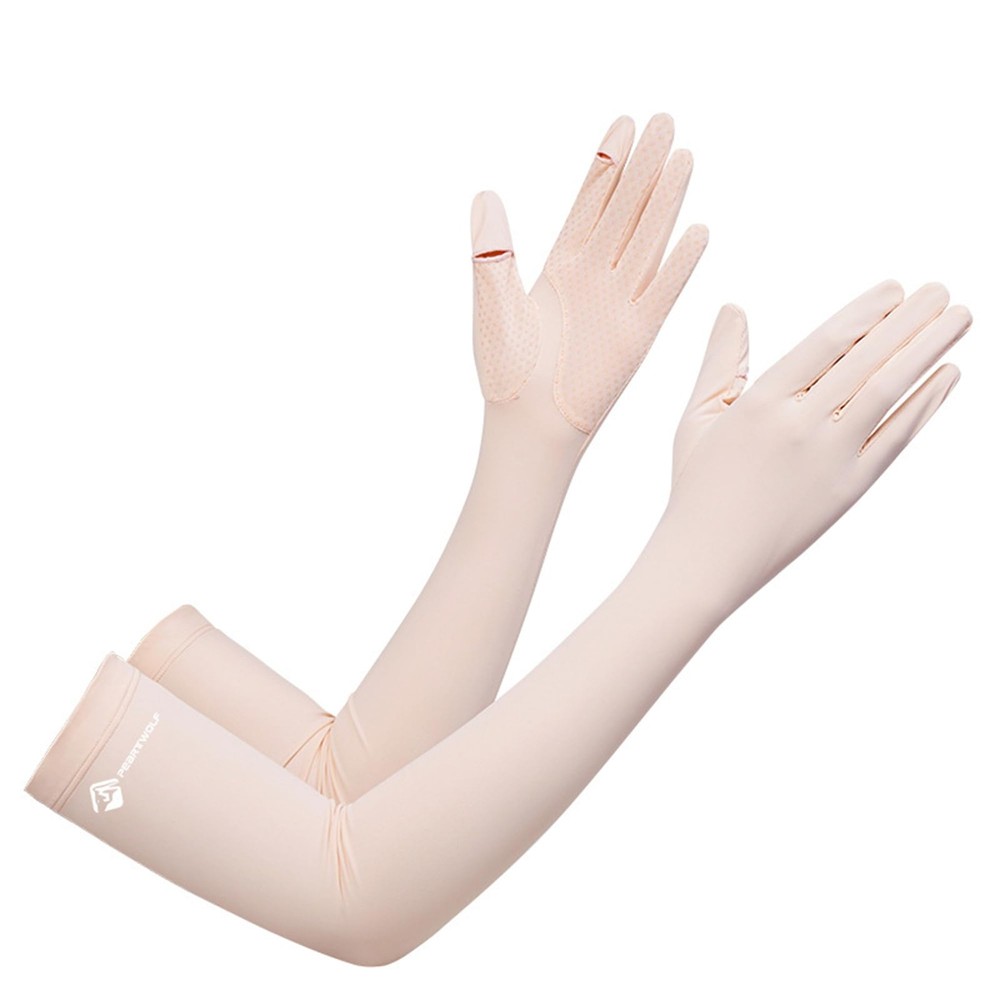 XuoAz UV Sun Protection Driving Gloves Summer Non-Slip Sunblock Long Sleeve