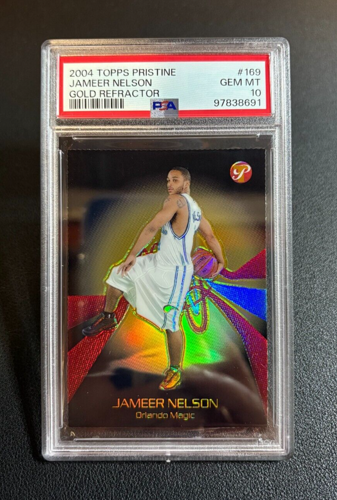 2004 Topps Pristine Jameer Nelson Gold Refractor RC #/27 PSA 10 Gem Mint Pop 1