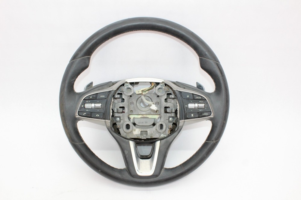 2019-2021 Genesis G70 Steering Wheel Black Leather w/ Switch Buttons