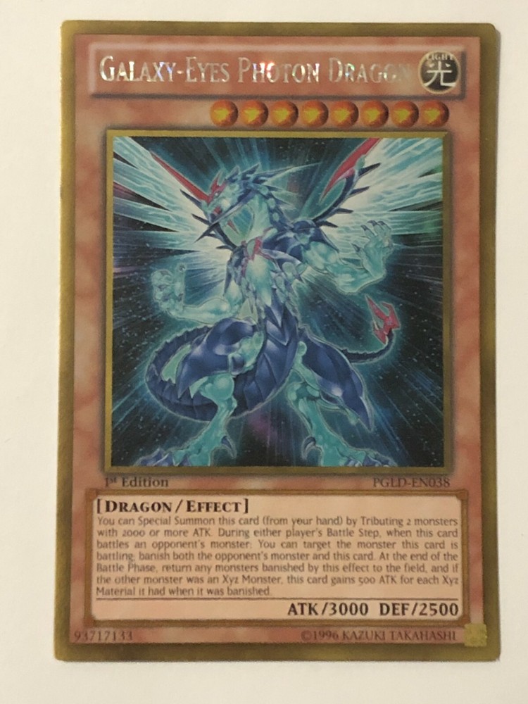 Yu-Gi-Oh Galaxy-Eyes Photon Dragon PGLD-EN038 Trading Card